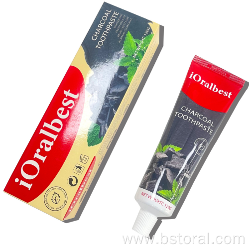 iOralbest Activated Charcoal Whitening Toothpaste with Mint